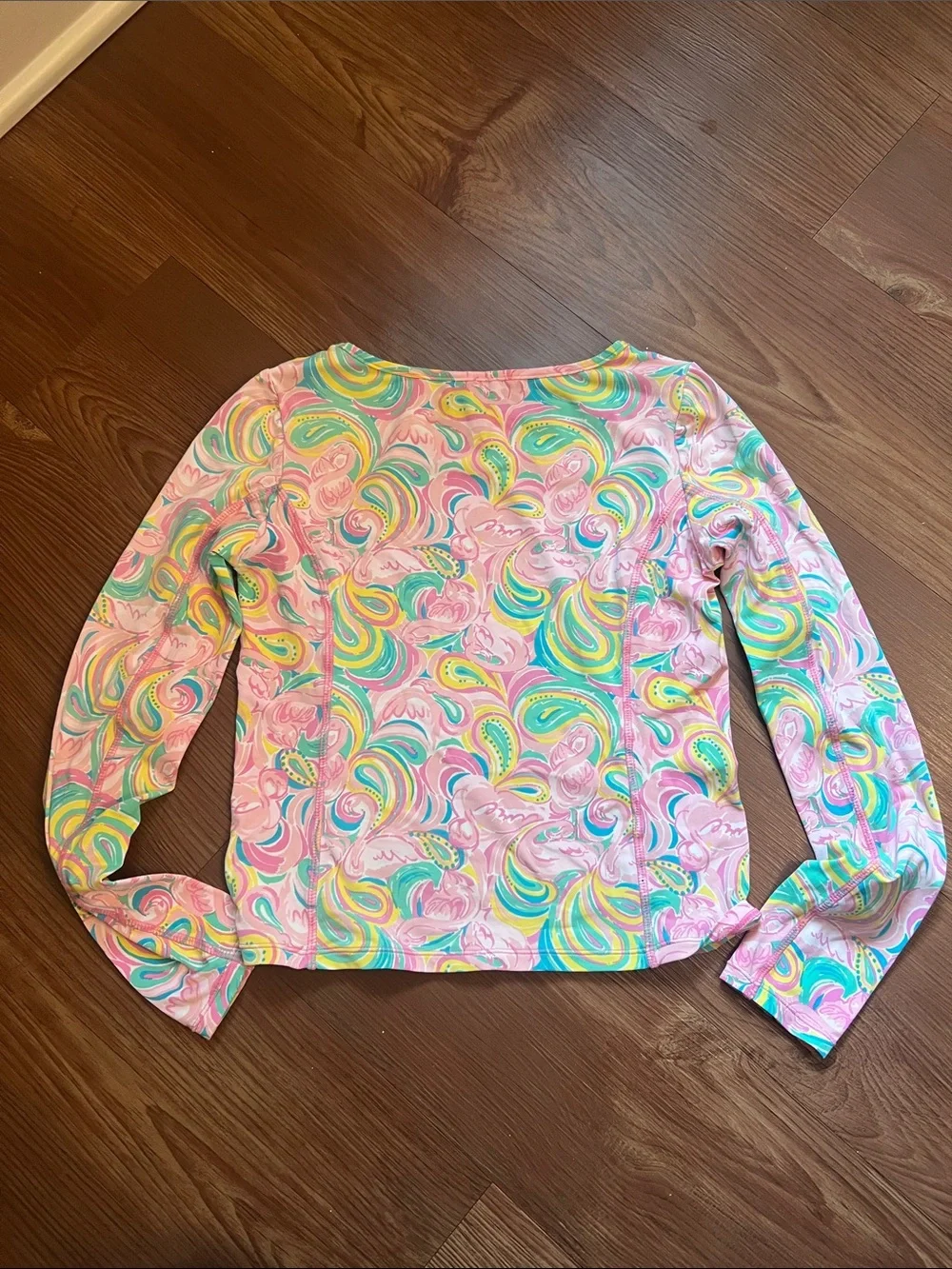 Lilly Pulitzer Pink Multi Swirl Girls 3-Piece Swim Set - Picture 5 of 13